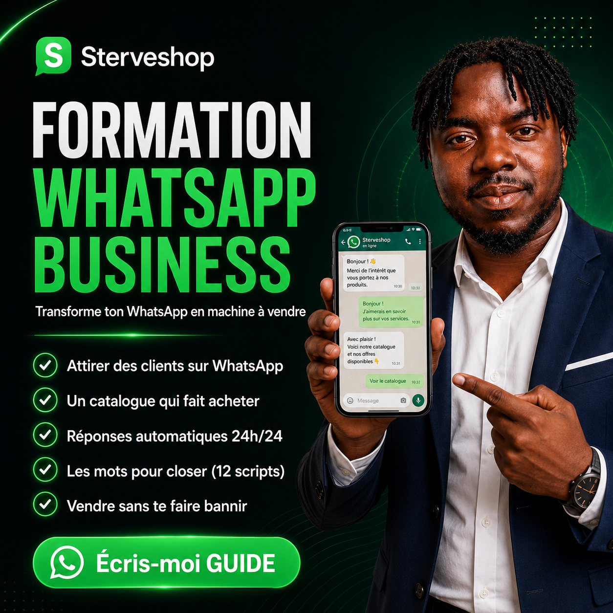 Formation WhatsApp Business — transforme ton WhatsApp en machine à vendre